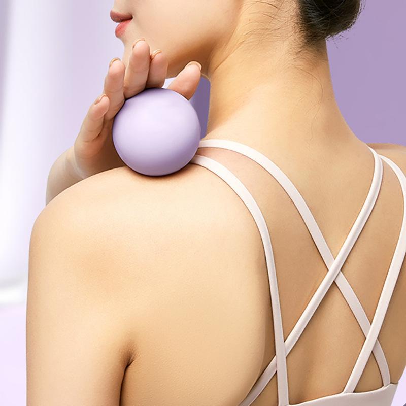 Pilates Ball Mini - ミニシリコン筋膜ボールボディ筋肉リラックス器具バックフットマッサージトレーナーボールスポーツフィットネスピラティスヨガボール
