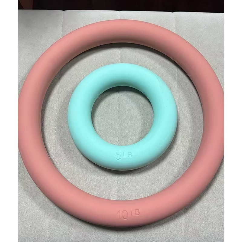Pilates Yoga Ring Exercises - 円形鉄製リング補助器具 ヨガ ウェイトリフティング 筋力トレーニング ピラティス エクササイズギア