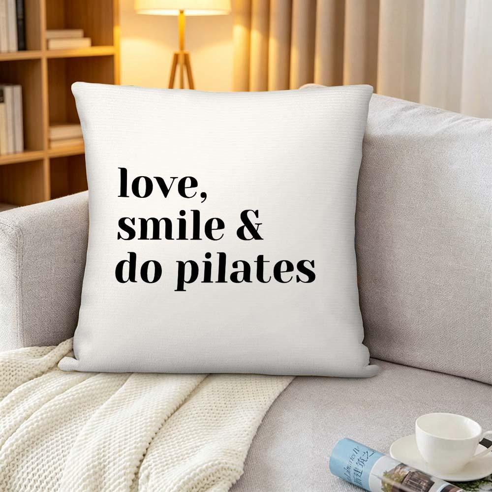 ラブスマイルドゥピラティス枕カバー、面白いフィットネス名言ク - Pilates Yoga Quotes のレビューと価格