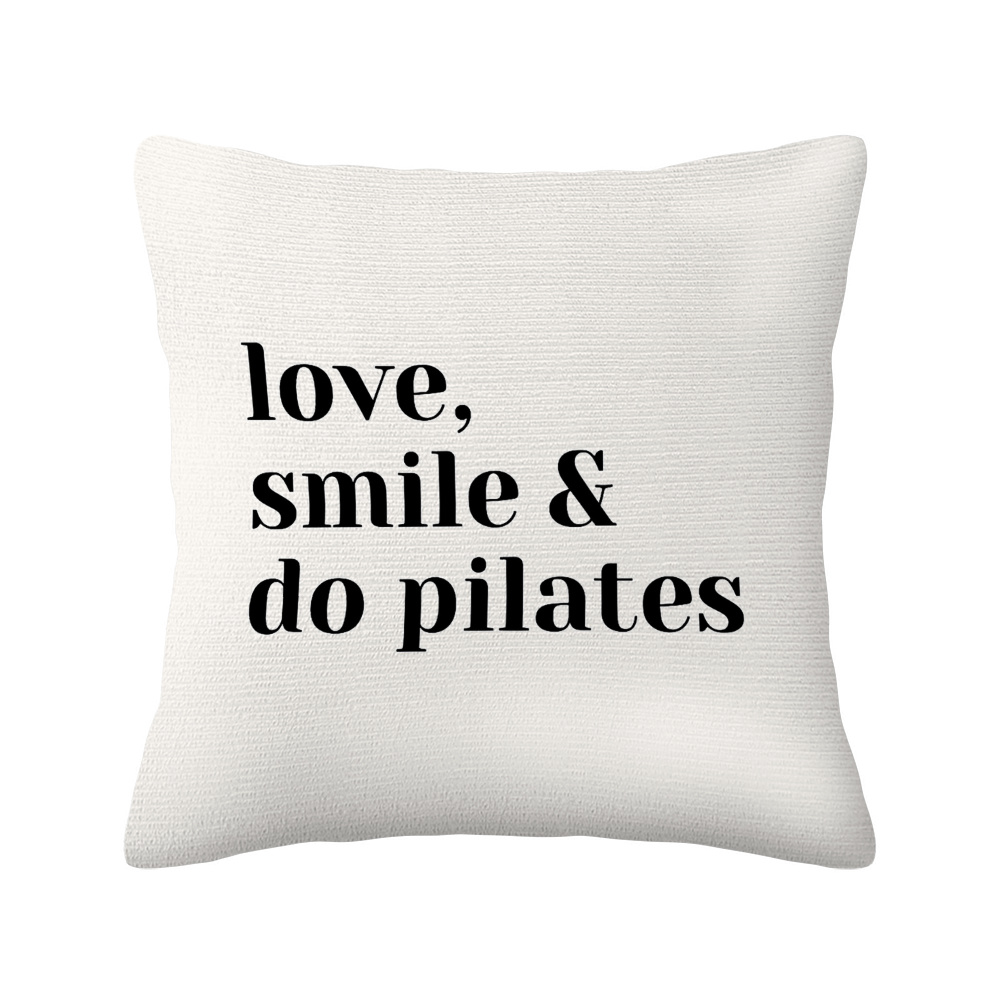 ラブスマイルドゥピラティス枕カバー、面白いフィットネス名言ク - Pilates Yoga Quotes のレビューと価格