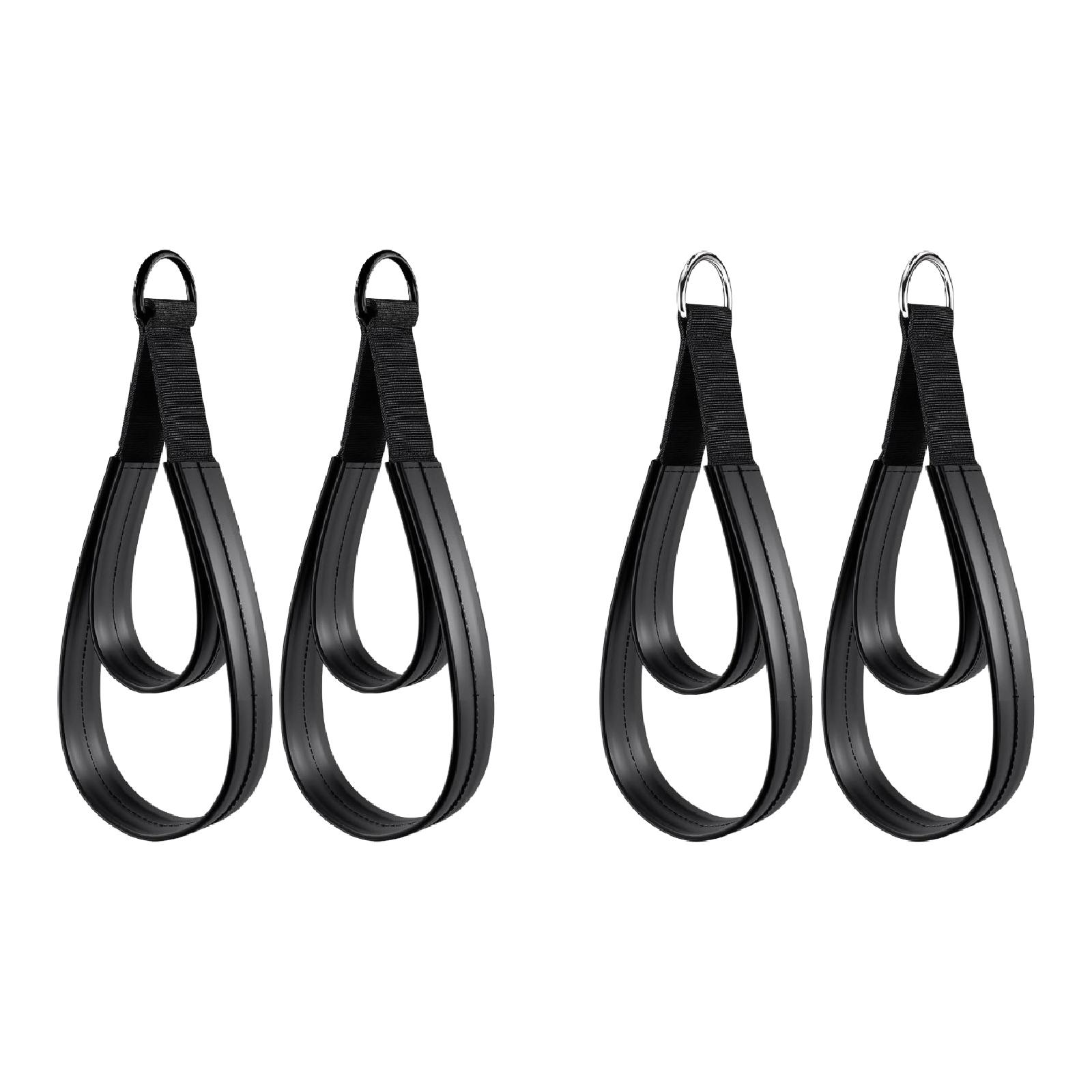2x D リングストラップハンドル多機能ピラティスダブルルー - Pilates Yoga Ring Exercises のレビューと価格