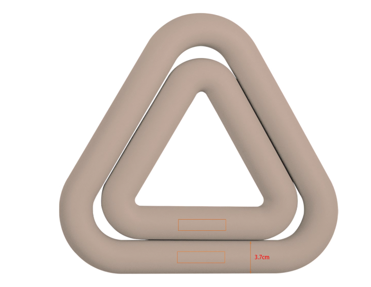 三角形の鉄製リングヨガウェイトベアリングエイド筋力トレーニン - Pilates Yoga Ring Exercises のレビューと価格