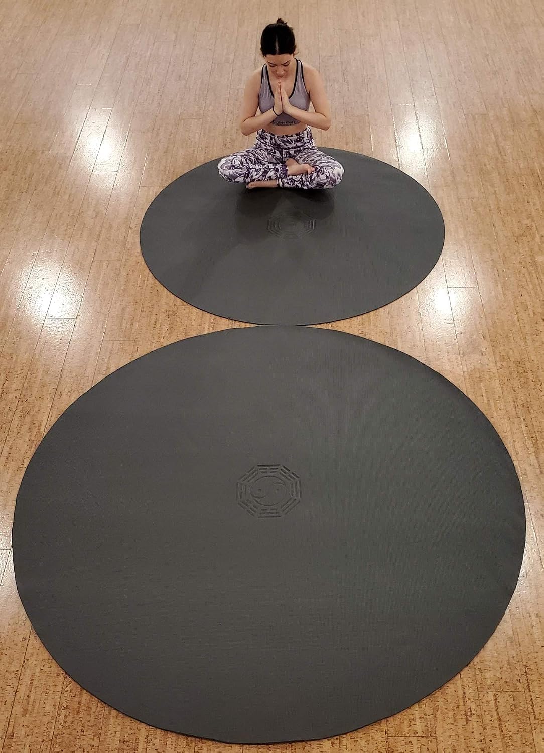直径72インチ（6フィート）の大型円形ヨガマット 瞑想 ピラ - Pilates Yin Yoga のレビューと価格