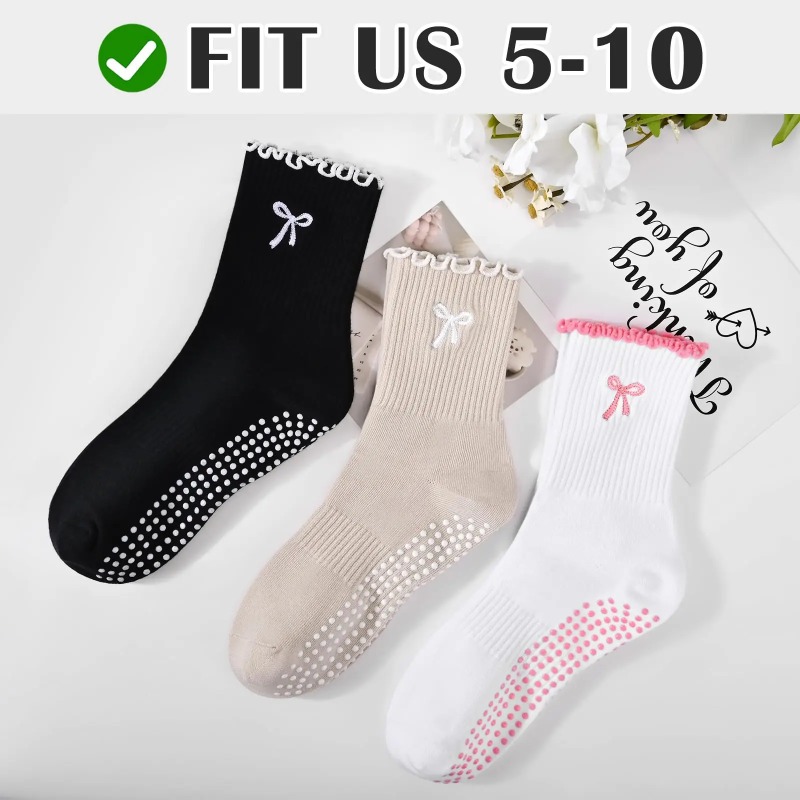 プロフェッショナルヨガソックス、コットンストラップシリコン滑 - Pilates & Yoga Unleashed Studio Tuckahoe のレビューと価格