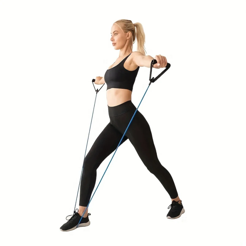 1個入り4段階抵抗バンド、ハンドル付き、自宅トレーニングや筋 - Pilates Yoga Home Workout のレビューと価格