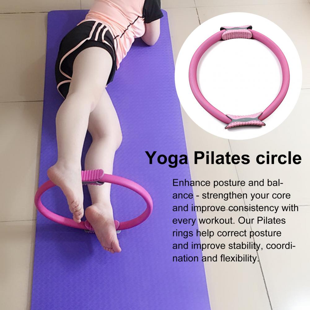 弾性ピラティスリング ノンスリップグリップ 女性用ピラティス - Pilates Yoga Ring Exercises のレビューと価格