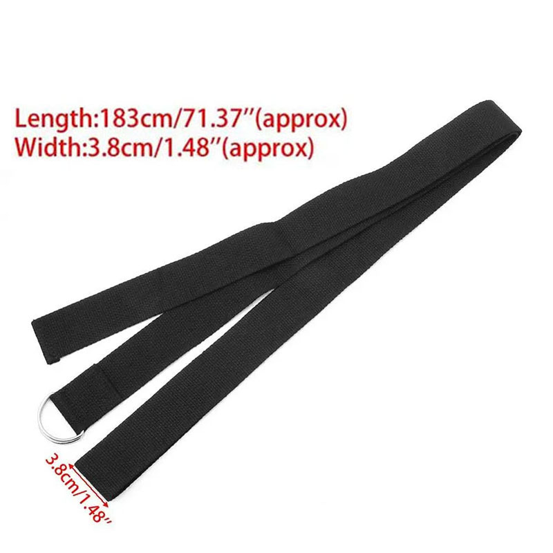 183*3.8 センチメートルヨガストラップ綿エクササイズヨ - Pilates Yoga Ring Exercises のレビューと価格