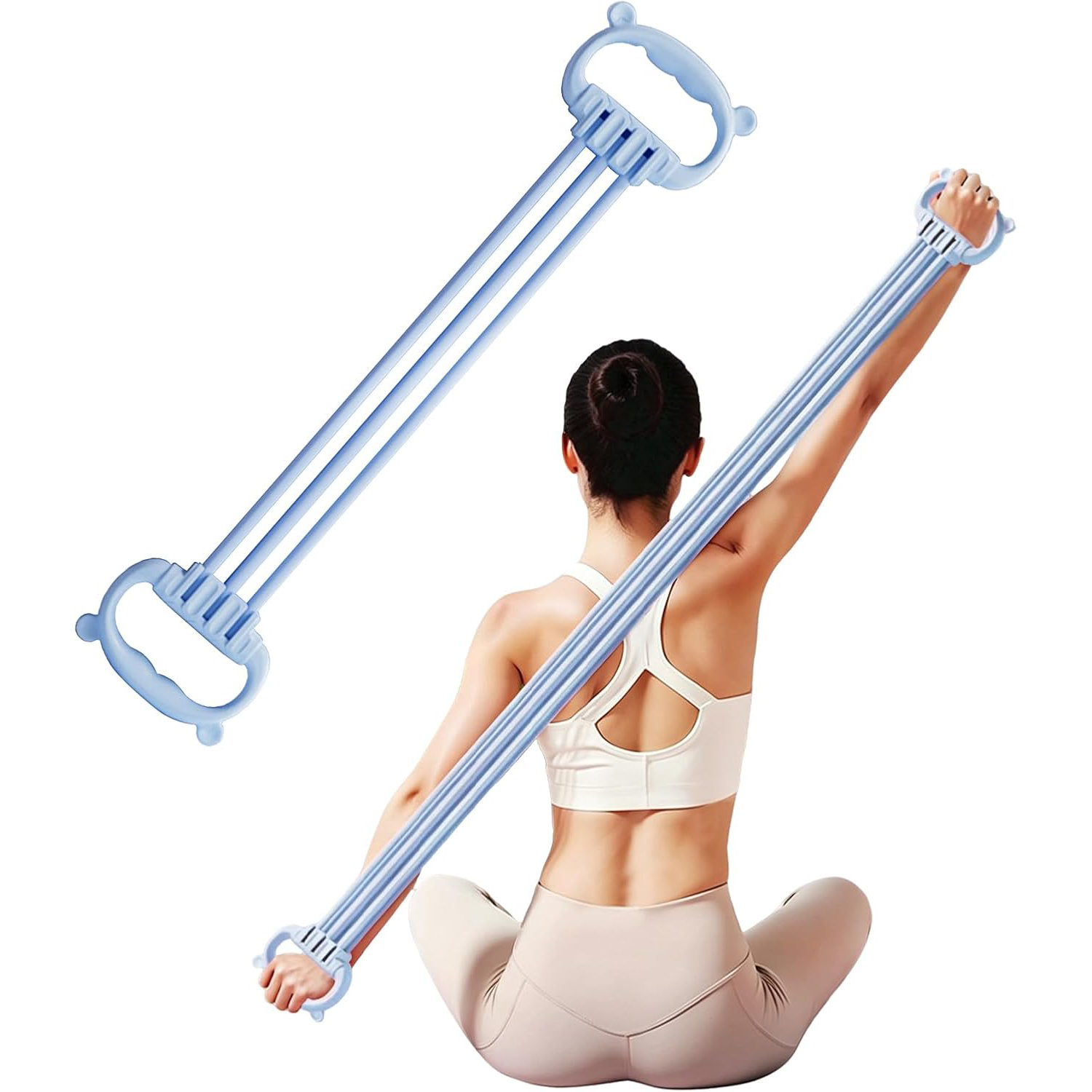 フィギュア8型レジスタンスバンド（女性・男性用、15-90ポ - Pilates Yoga Home Workout のレビューと価格