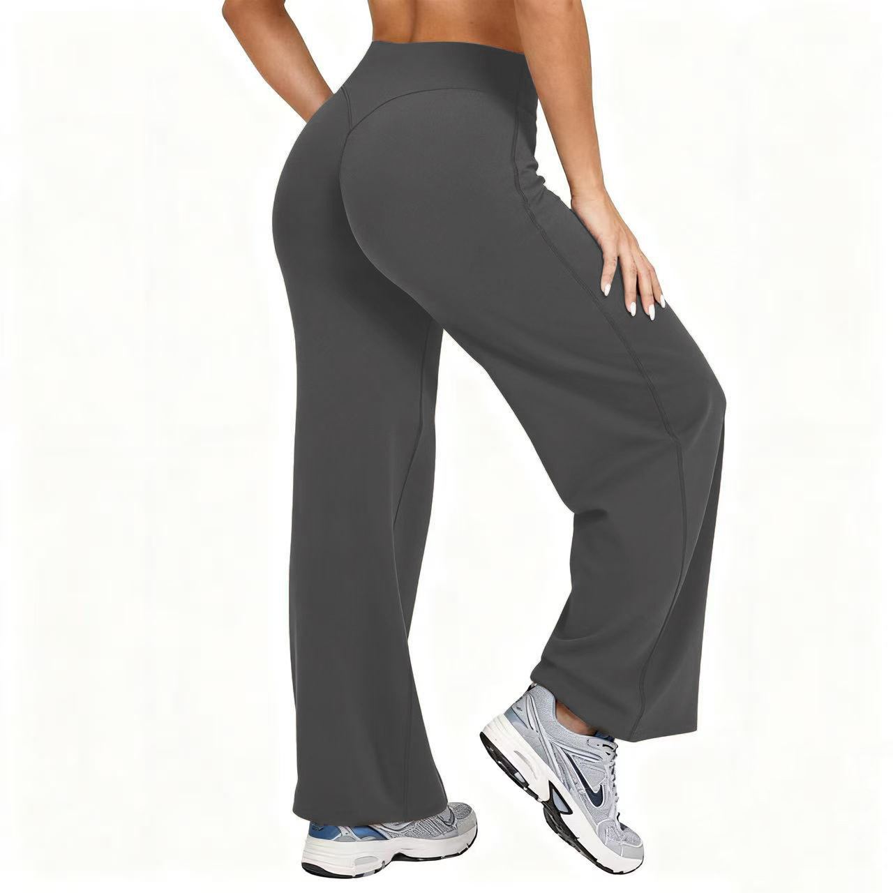女性用プラスサイズヨガワイドレッグパンツ ハイウエストストレ - Pilates & Yoga Unleashed Studio Tuckahoe のレビューと価格