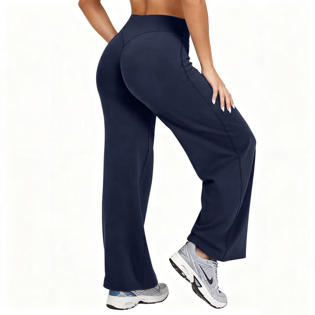 女性用プラスサイズヨガワイドレッグパンツ ハイウエストストレ - Pilates & Yoga Unleashed Studio Tuckahoe のレビューと価格