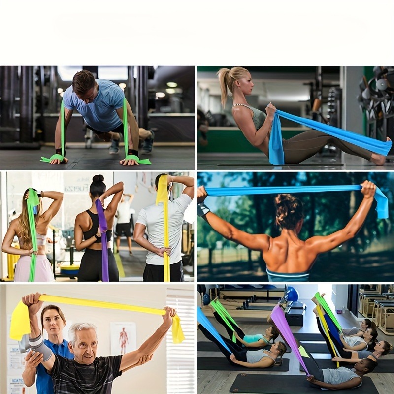 5 レベルヨガレジスタンスバンドセット 5 個弾性トレーニン - Pilates Yoga Home Workout のレビューと価格