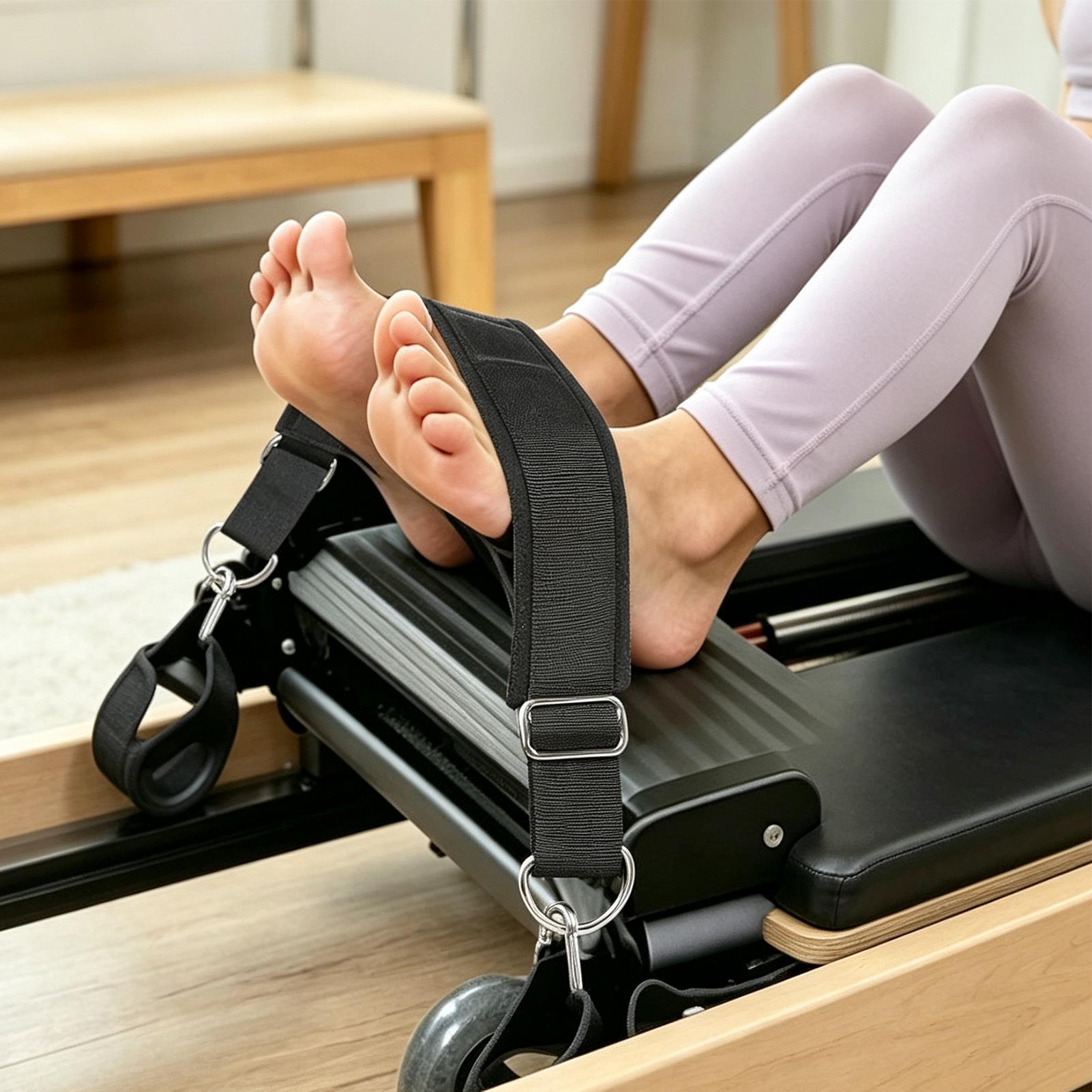 リフォーマーフットストラップ ダブルループ 厚手 滑り止め  - Pilates & Yoga Unleashed Studio Tuckahoe のレビューと価格